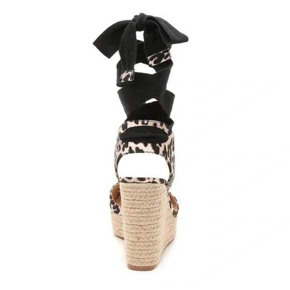 JLo Leopard Print Espadrille Wedge Sandals - Picture 3 of 9
